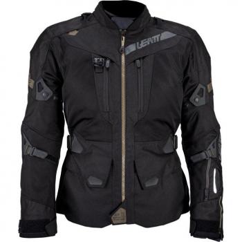 Leatt ADV FlowTour 7.5 Chaqueta Textil Impermeable para Motocicletas - Negro Gris (XL)