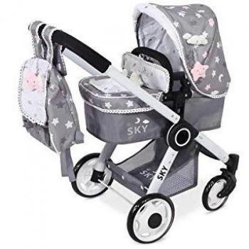 Decuevas Toys - Coche muñeca sky 3x1, multicolor