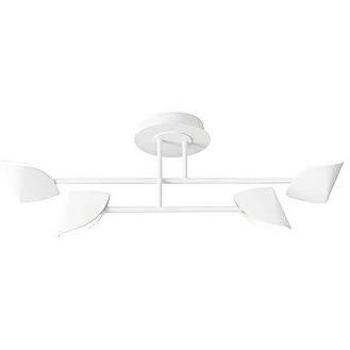 Plafón Semiempotrado Pequeño LED 4 Luces 30W 3000K Aluminio Blanco 2100 lm con Garantía de 3 Años