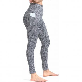 ALONG FIT Leggings Mujer, no transparenta Mallas Deportivas Mujer altas de cintura mallas mujer fitness con Bolsillos Para Yoga Gimnasio