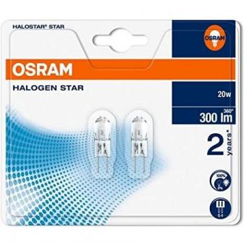 OSRAM BLI2 Bombilla, G4, 20 watts, Trasparente, 2 unidades