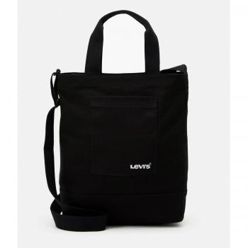 Levi's - Bolso Tote Icon Negro de Algodón con Asa Media
