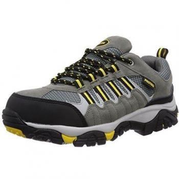 Proteq Sicherheitsschuhe S1 Pr31 Veloursleder, Stahlkappe, Pu-Sohle  Eu 43 - Calzado De Protección unisex,  color black/grey, talla 43