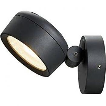 Aplique LED para exterior Eskina Spot, antracita, 14.5W, 1000lm, CCT 3000/4000K, IP65, regulable