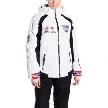 Nebulus Chaqueta de esquí para Mujer Estocolmo, otoño/Invierno, Mujer, Color Blanco - Blanco, tamaño S