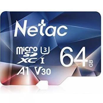Netac Tarjeta de Memoria de 64GB, Tarjeta Memoria microSDXC
