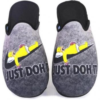 Zapatillas de casa de hombre gris CARMELO RODRIGUEZ 498 HOMER