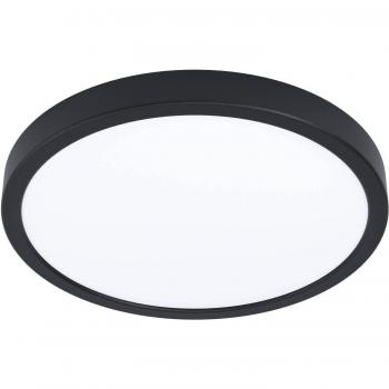 Luz de Techo Inteligente Argolis-Z IP44, Montaje Superficial, LED Dimmable, Aluminio Negro, Ø28.5 cm
