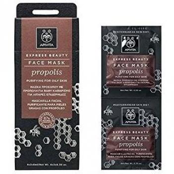 Apivita Purifying Propolis Face Mask for Oily Skin 2x8ml