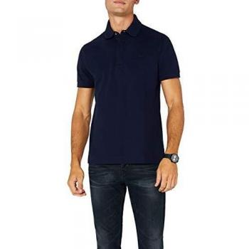 Lacoste Men's Paris Regular Fit Navy Blue Pique Polo Shirt XS