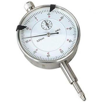 Reloj comparador SEALEY AK961M - Rango de medición: 0-10 mm, precisión: 0.01 mm, diámetro del dial: 58 mm, tipo de montaje: soporte magnético, material del