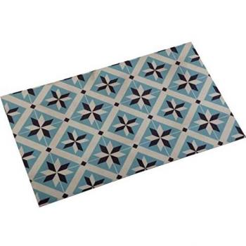 Versa Mosaic Star Alfombra de Cocina o Baño Vinílica, Alfombrilla Antideslizante hidráulica, Medidas