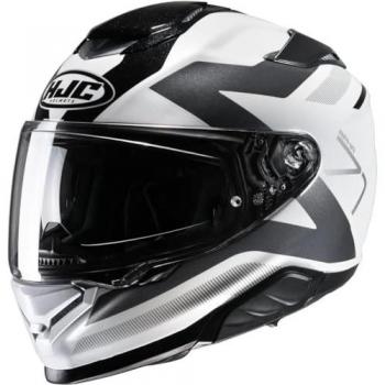 HJC Casco Integral RPHA 1 Pinna Blanco-Gris y HJC RPHA 71 Pinna Casco - Negro Blanco (S)