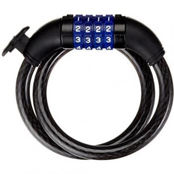 Cable Antirrobo D 12.6 con Combinación Numérica 600 x 12 mm Negro