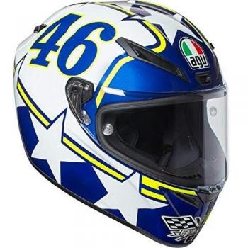AGV Moto Casco Veloce S E2205 Top plk, Ranch Azul, tamaño S