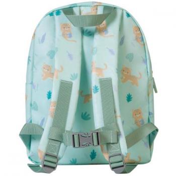 Mochila Infantil Saro Jungle Cheetahs Verde
