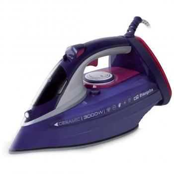Orbegozo SV 3000 - Plancha de vapor con suela cerámica, 3 modos de planchado, vapor vertical, 450 ml de depósito, pulverizador de agua, 3000 W de potencia