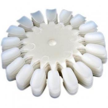 10 X Mostrador Exhibidor Display En Forma De Plato 18 Uñas Postizas