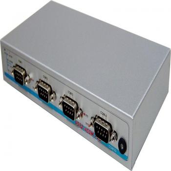BeMatik Adaptador USB-B a 4 Puertos RS232/422/485 DIN - Adaptador USB a RS-232/422/485 Titan-PRO (4-Port DINRail)