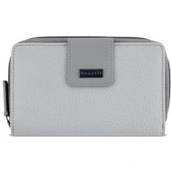 Billetera Bugatti Sina de Cuero con Protección RFID, 16 cm, Color Gris