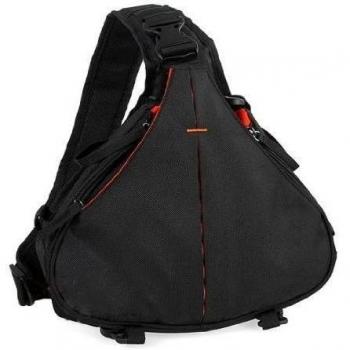 Andux Zone Bolso de la Cámara/Mochila para Cámara Réflex y Accesorios del Hombro Triángulo Color Negro XJ/B01