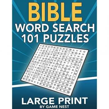 Bible Word Search 101 Puzzles Large Print: Puzzle Game With Inspirational Bible Verses for Adults and Kids