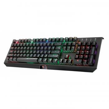 Trust GXT 890 Cada - Teclado mecánico Gaming con iluminación RGB LED, negro,