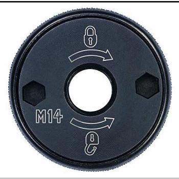 Dewalt DT3559-QZ -Tuerca de Sujeción rápida M14 para Amoladora, Color Negro