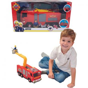 Camión de Bomberos Simba Fireman Sam Jupiter Pro con luces, sonidos y figuras de Sam y Radar - 31 cm