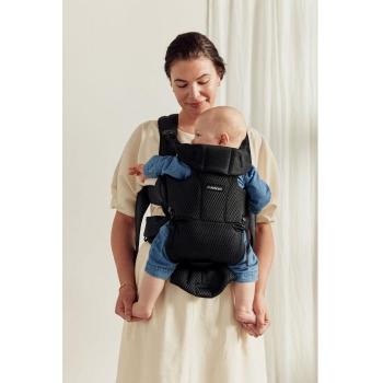 BabyBjörn Porta Bebés Move 3D Mesh Negro, mochila portabebés con 3 posiciones de carga