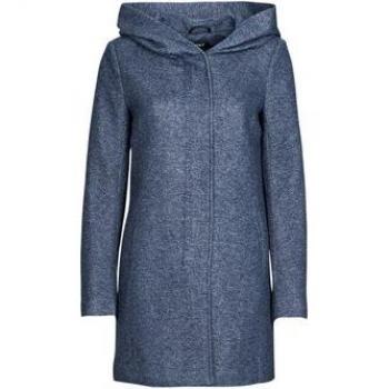 Abrigo Only Sedona Light Azul Mujer - Chaqueta ligera, color azul marino, diseño moderno, cierre frontal, bolsillos laterales