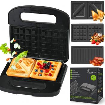 Sandwichera y gofrera Extralink Smart Life Grill SJ-37A