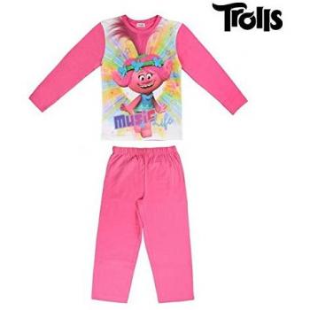 Cerdá Pijama NIÑA Largo ALGODÓN Trolls Poppy