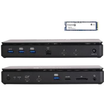 Dock Thunderbolt 5 Sonnet Echo 13 con SSD de 4TB, 11 Puertos, Almacenamiento NVMe 6000MB/s, USB Hub y Conexión Ethernet de 2.5Gb