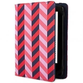 Jonathan Adler Herringbone - Funda para Kindle y Kindle Paperwhite, color azul/rosa