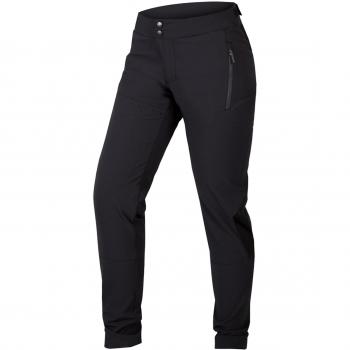 Pantalones largos de ciclismo para mujer Endura MT500 Burner negros, talla S, sin badana