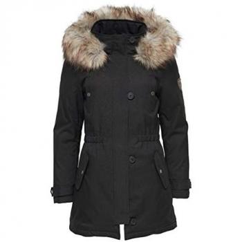 Only Iris Women's Black Parka Jacket