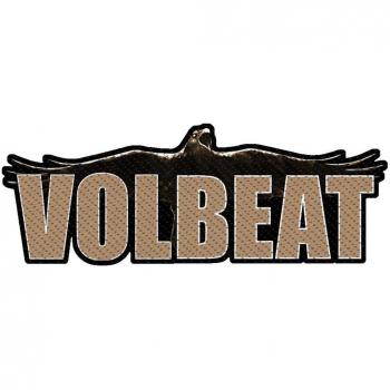 Volbeat Raven Logo Cut-Out Unisex Parche negro/gris, 100% poliéster,