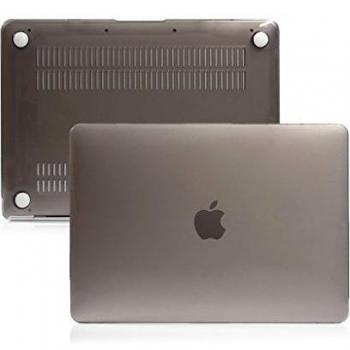 Dokpav® Carcasa Dura de Plástico Elegante y Ligera Crystal Funda Caso de PC Protector Ultra Fina Shell Case para MacBook Air 13.3 Pulgadas Transparente-Gris