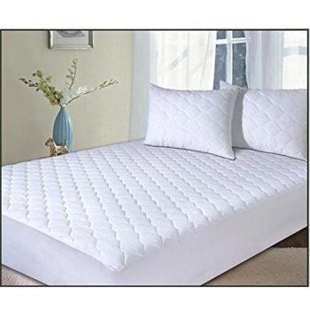 Classic Linen Protector de colchón antialergénico - acolchado de algodón-poliéster - 180 x 200 cm