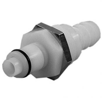 CPC Quick Coupling Series PLC - 7.9mm Male Connector with Bulkhead Fitting