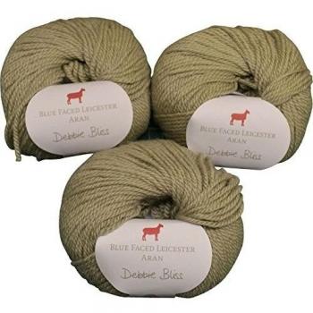Debbie Bliss azul cara Leicester Aran - piedra
