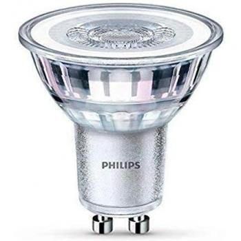 Philips - Bombilla LED Foco GU10 Cristal, 4.6 W Equivalente a 50 W, Luz Blanca Fría, No  Regulable - Pack de 1