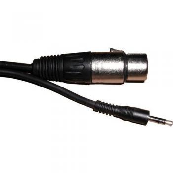 Cable Mini Jack 3.5mm Estéreo Macho a XLR Hembra de 3 Metros - Amarillo