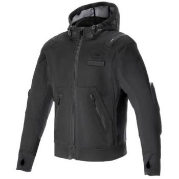 Sudadera con Capucha Alpinestars Moflow Air Tech Negra para Motocicleta - Talla S