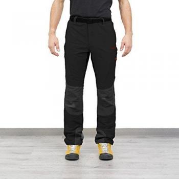 Izas Leyte Pantalones Trekking, Hombre, Negro/Gris Oscuro, XL