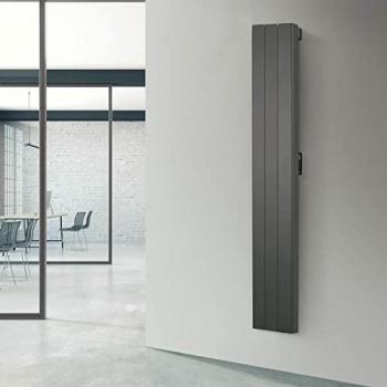 Radiador eléctrico vertical Rointe Palaos 1500W con 3 elementos en color grafito