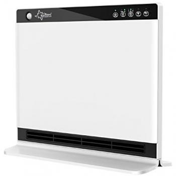 SUNTEC Calefactor de bajo consumo electrico | Estufa electrica portatil | Radiador PTC de aire caliente para el frio | Calentador con termostato programable | Sin gas ni aceite | Heat Screen 1800