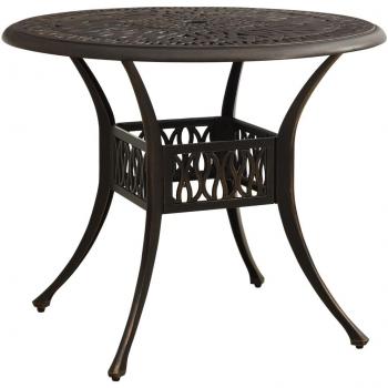 vidaXL Garden Table Bronze 90x90x74 cm Cast Aluminium