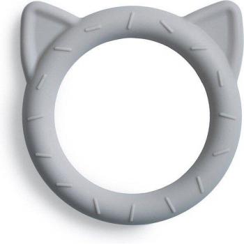 Mordedor de silicona Mushie Cat gris - 1 unidad